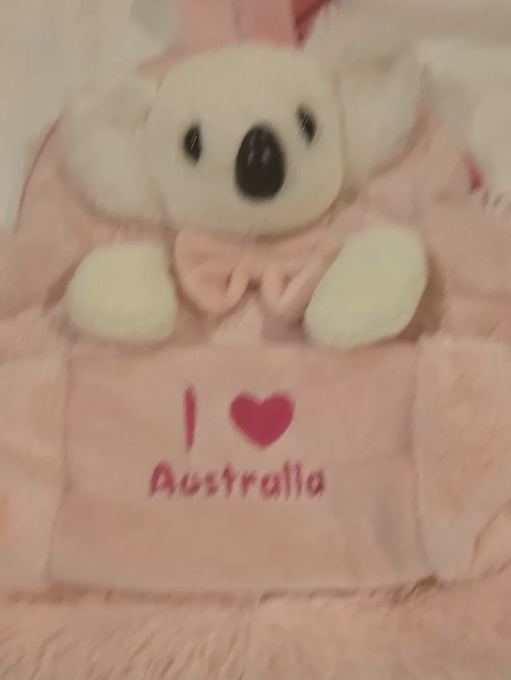 Pink Plush Koala Backpack - I ♥ Australia